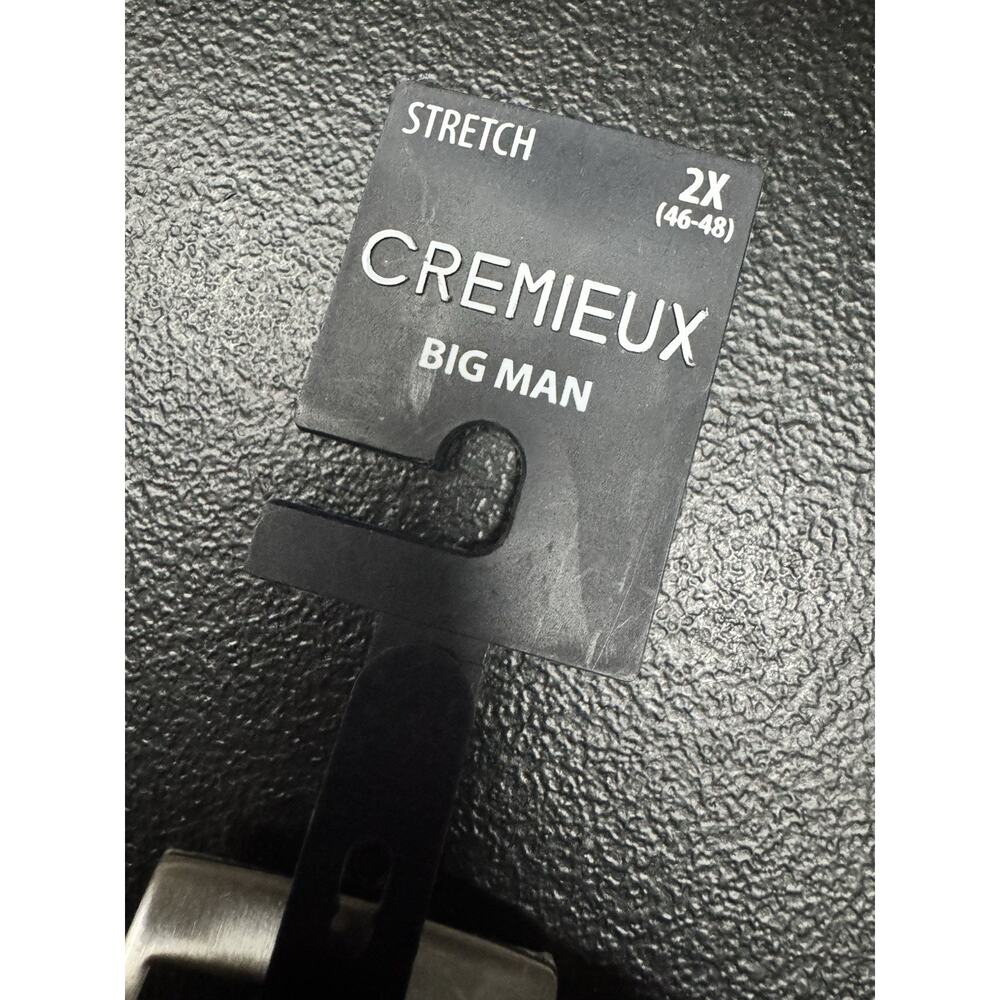 NWT Cremieux Big Man Woven Stretch Knit Belt Dark Gray Braided Size 2X - Picture 6 of 6
